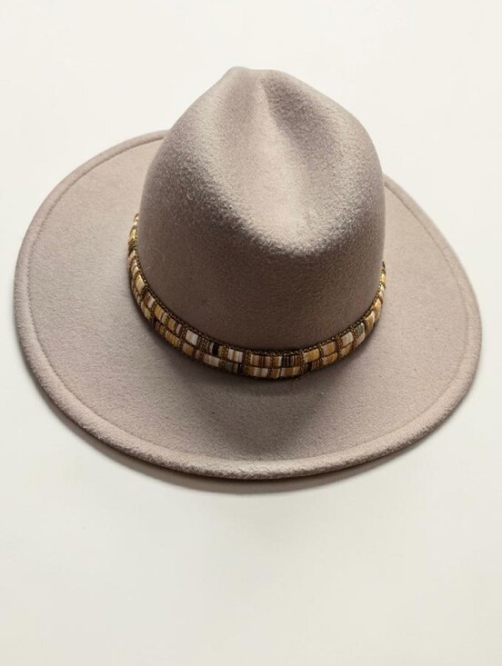 Nine West Accessories - Nine West Wide Brim Fedora Hat | Neutral Beige